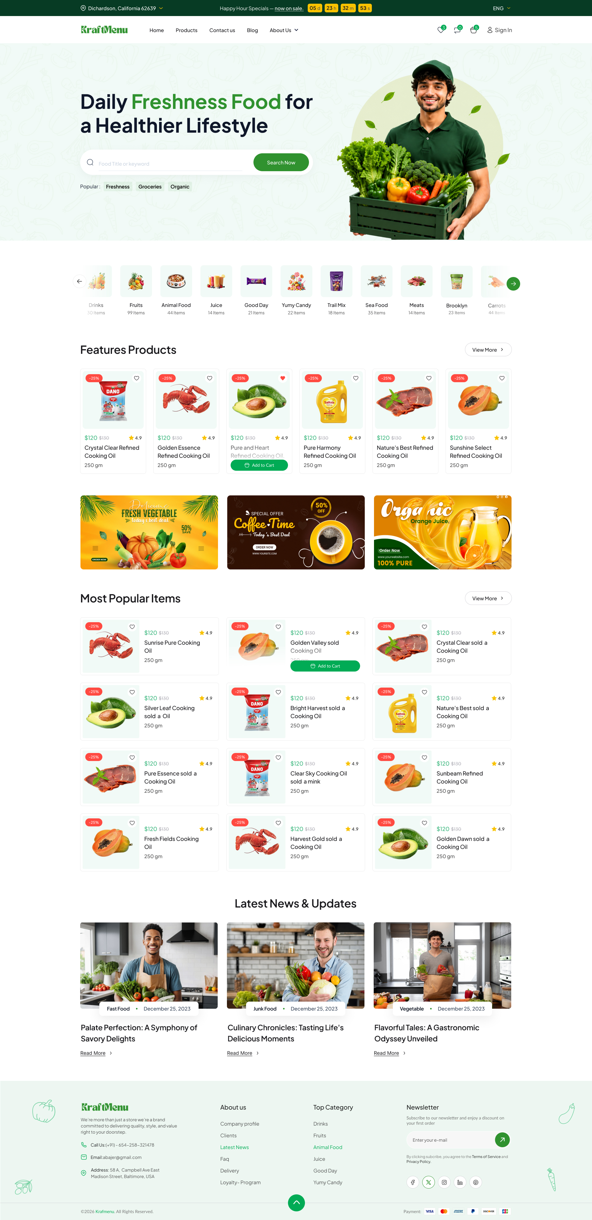 Grocery Website
